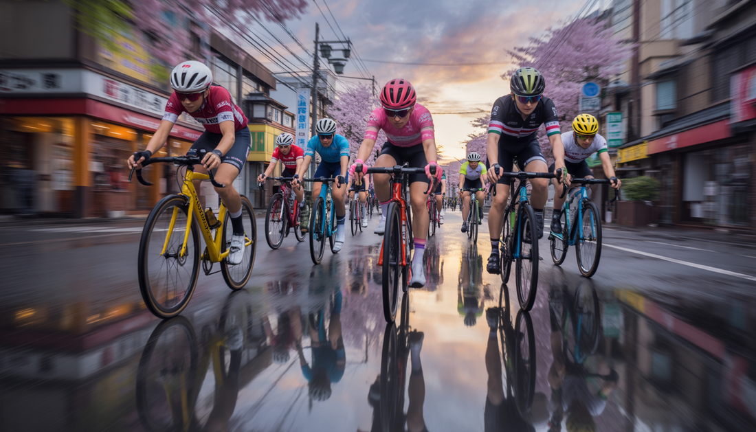cycling in anime japan
