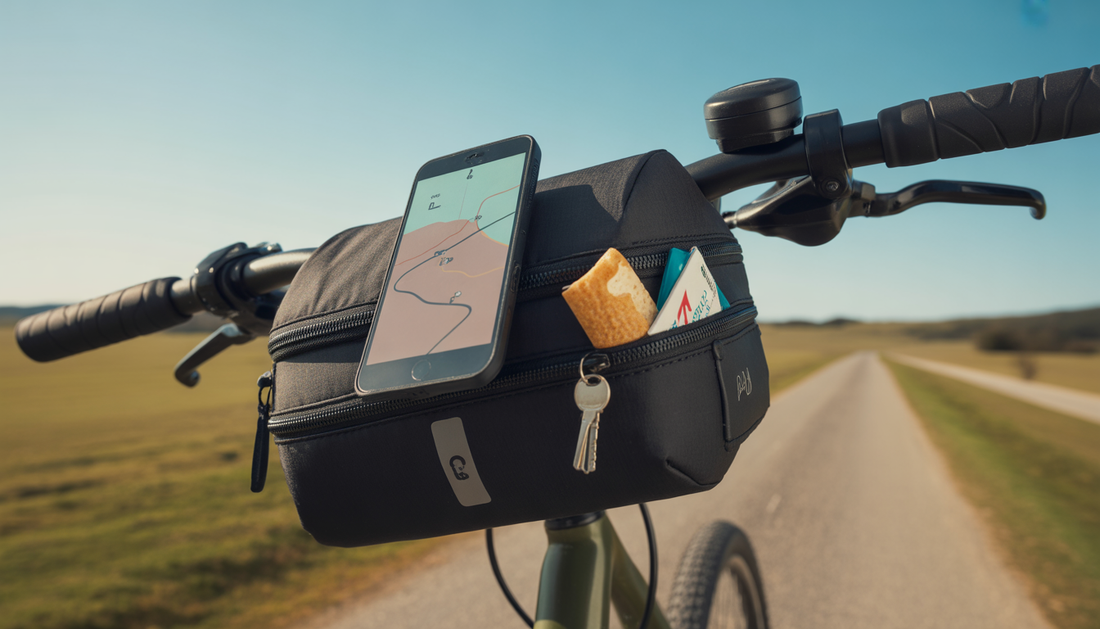 handlebar bags with phone holder