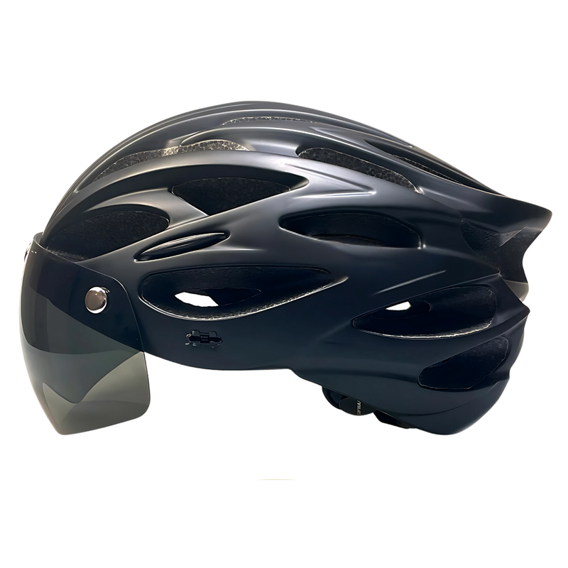 Bike Helmet with Detachable Visor & LED – CycloGuard™-ridecyclonix.com