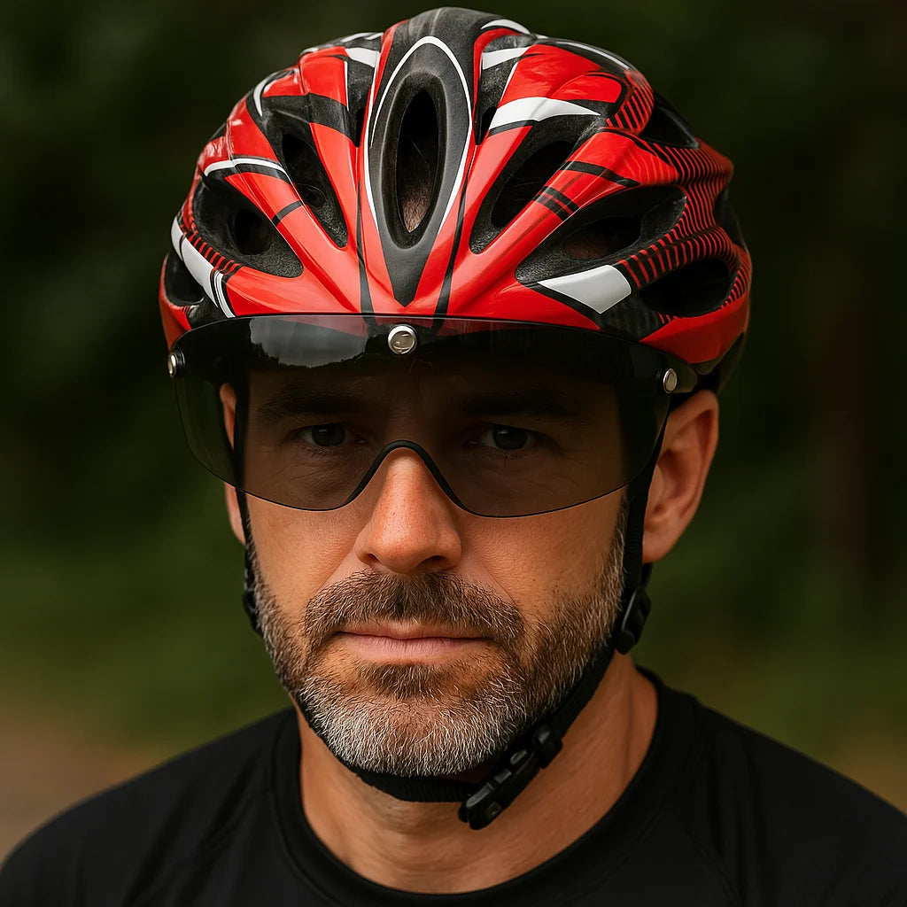 RideCyclonix CA - Bike Helmet with Detachable Visor & LED – CycloGuard™