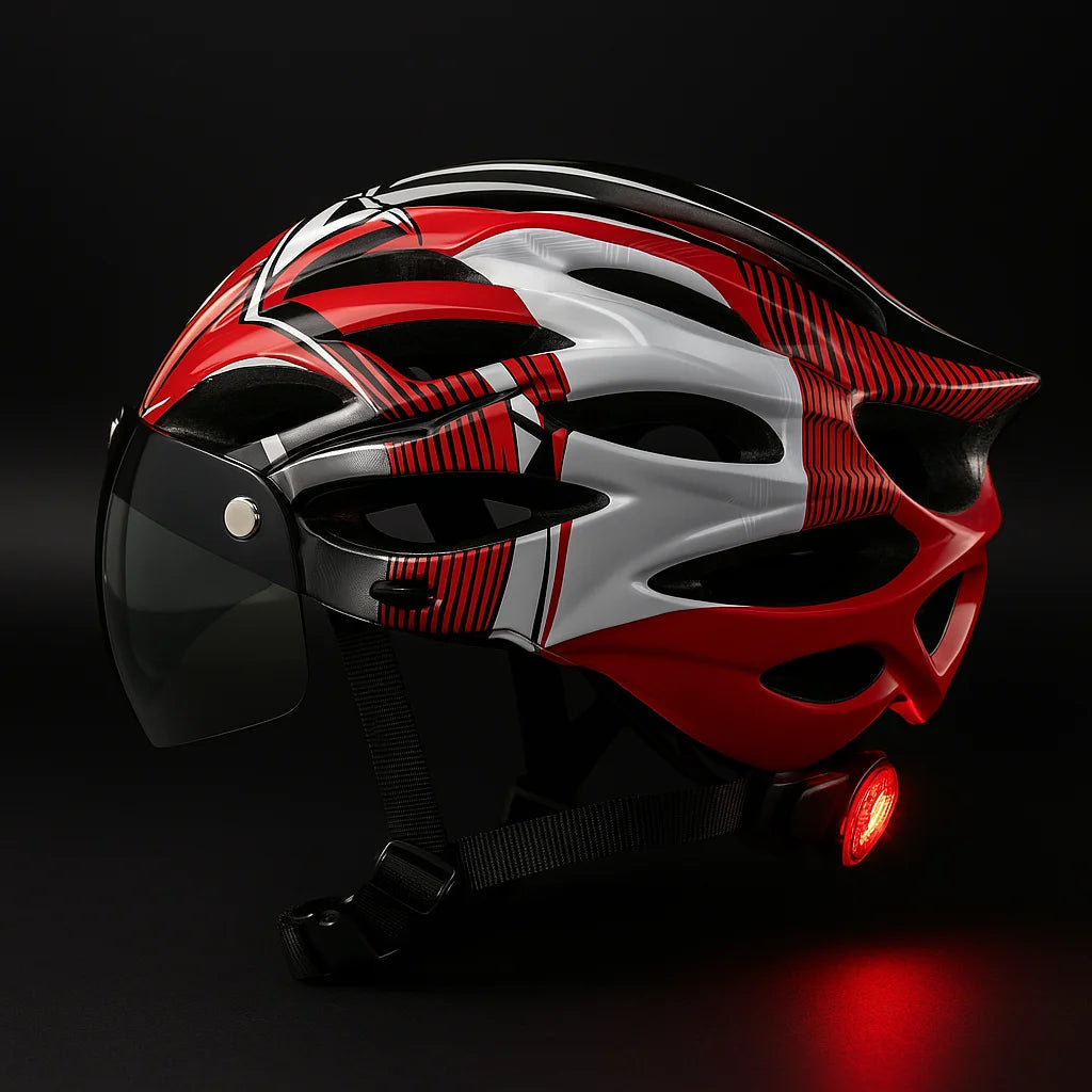 RideCyclonix CA - Bike Helmet with Detachable Visor & LED – CycloGuard™