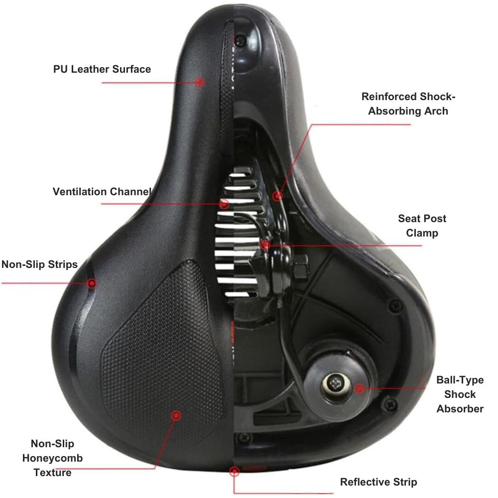 RideCyclonix CA - Maximum Comfort Bike Saddle – CycloSoft™