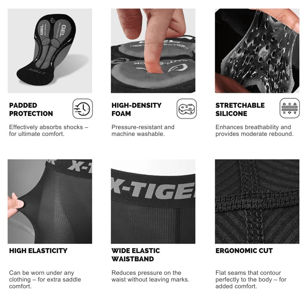 RideCyclonix CA - Cycling Underwear with 5D Gel Padding – VeloShield™