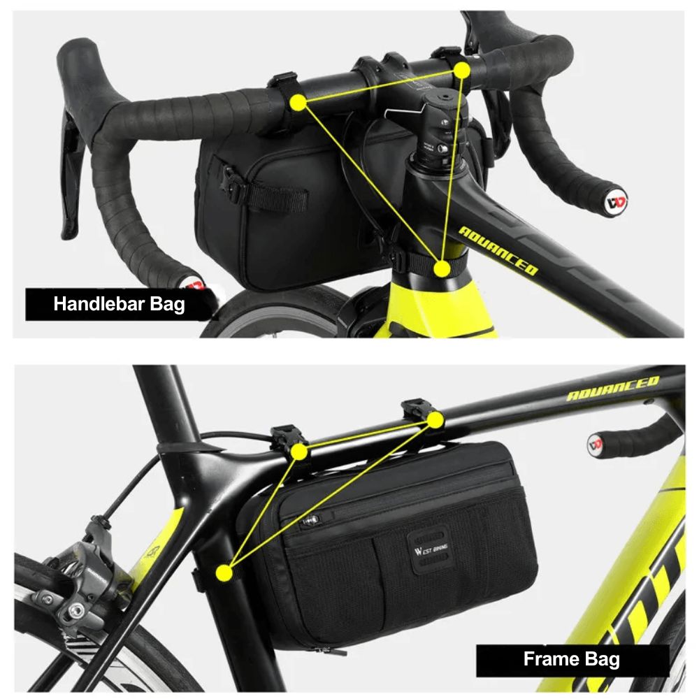 RideCyclonix CA - Spacious Handlebar Bag – BarCarrier™